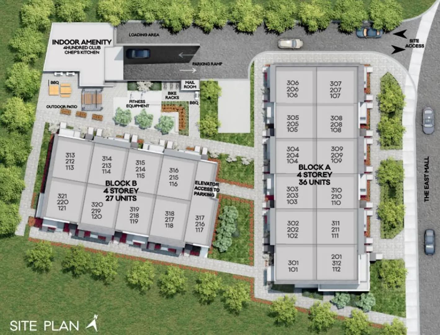 4HUNDRED EAST MALL Urban Townhomes - View 2