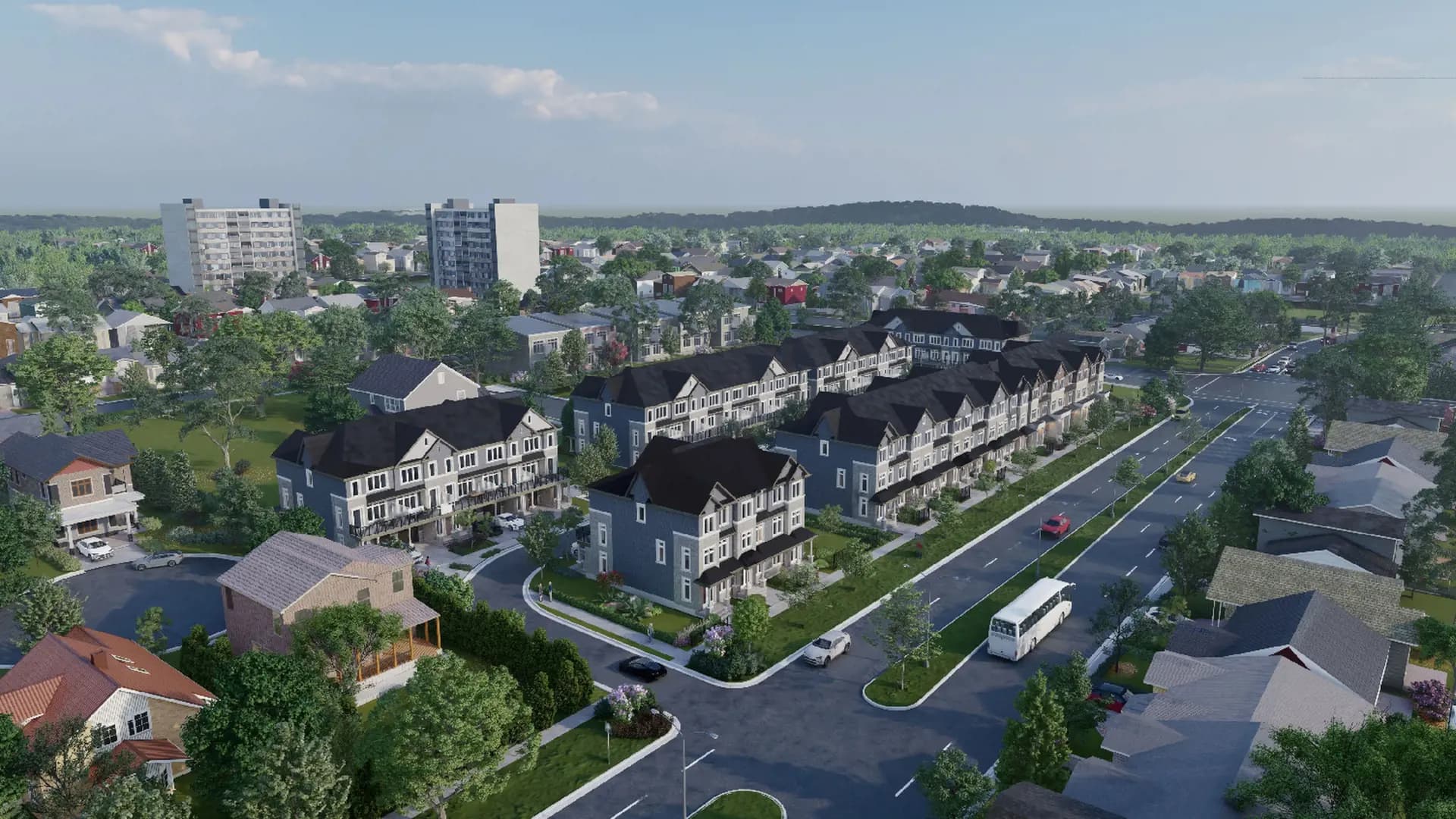 Manors on Mayfield Towns - Main View