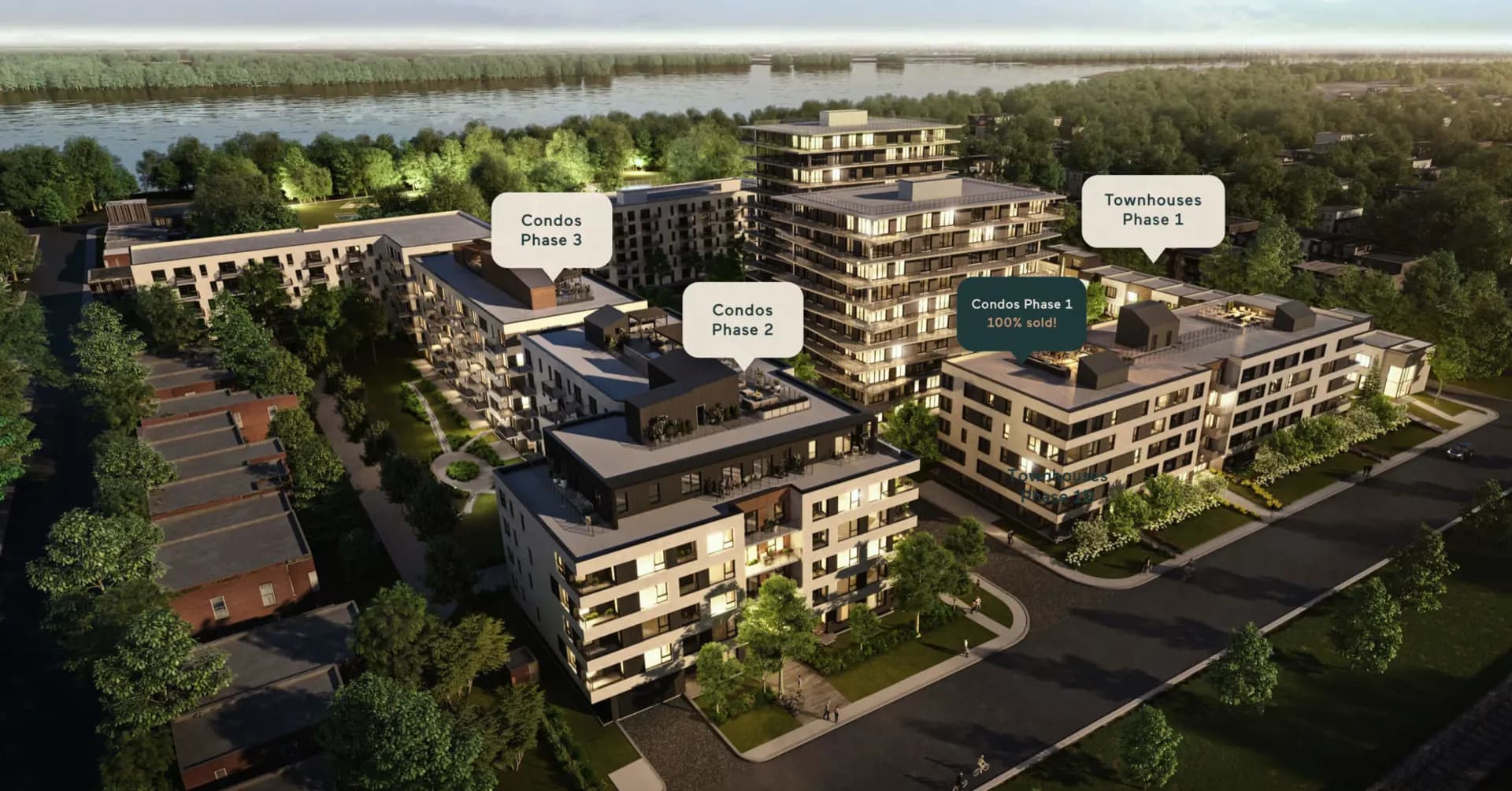 Les Cours Bellerive - Phase 3 Condos - Montreal